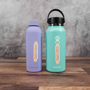 Emotional Support Water Bottle Sticker - Funny Girly Decals