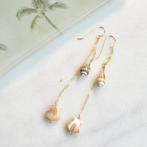 Dangling Shell Earrings