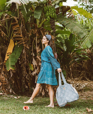 KANTHA TOTE - TWO HANDLE