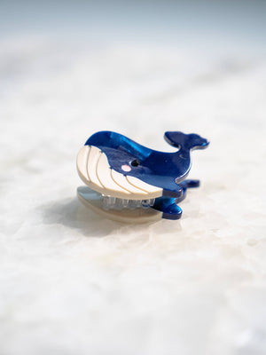 Blue Whale Hair Eco Friendly Clip Claw, Mini