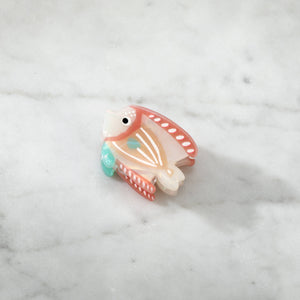 Mini Peach Reef Fish Hair Eco-Friendly  Clip Claw