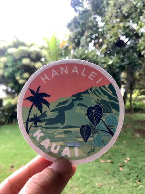 Kauai Hanalei  Sticker - Hawaii Island Series