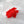 Red Hibiscus Hair Eco Friendly Clip Claw - Large