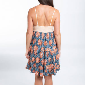 Bellamy Spaghetti Strap Tiered Panel Babydoll Dress