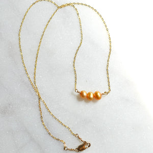 Triple Pearl Necklace