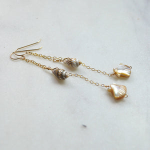 Dangling Shell Earrings