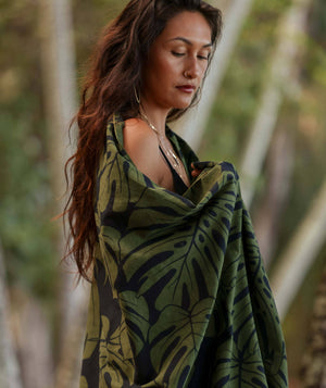 Monstera Organic Cotton Pareo