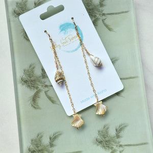 Dangling Shell Earrings