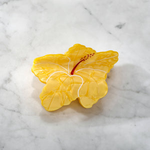 Yellow Hibiscus Hair Eco Friendly Clip Claw