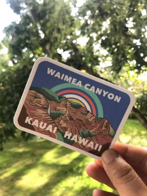 Kauai Waimea Canyon Sticker - Hawaii Island Series