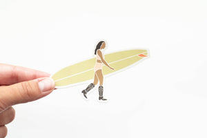 Green - Surf Cowgirl vinyl sticker