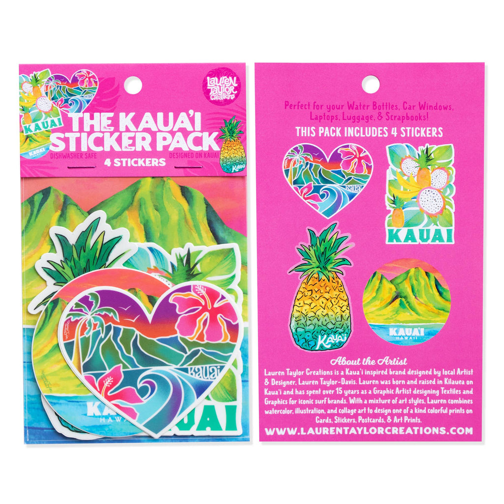 THE KAUAI STICKER PACKS
