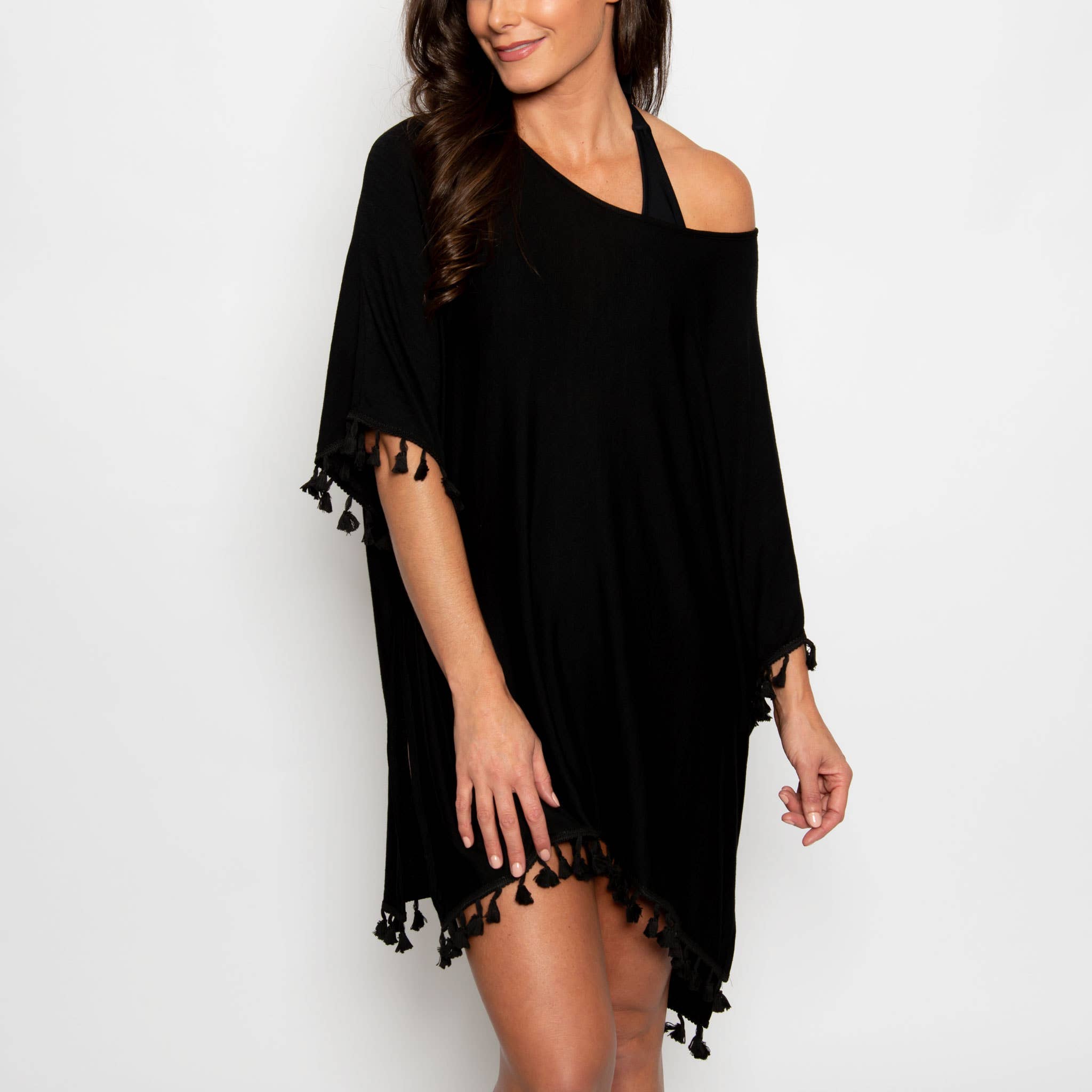 Fringe Beach Swimsuit Cover Up Swimwear Coverup Beach Tunic and Lightweight Layer