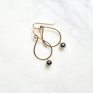 Mini Peacock Pearl Teardrops 