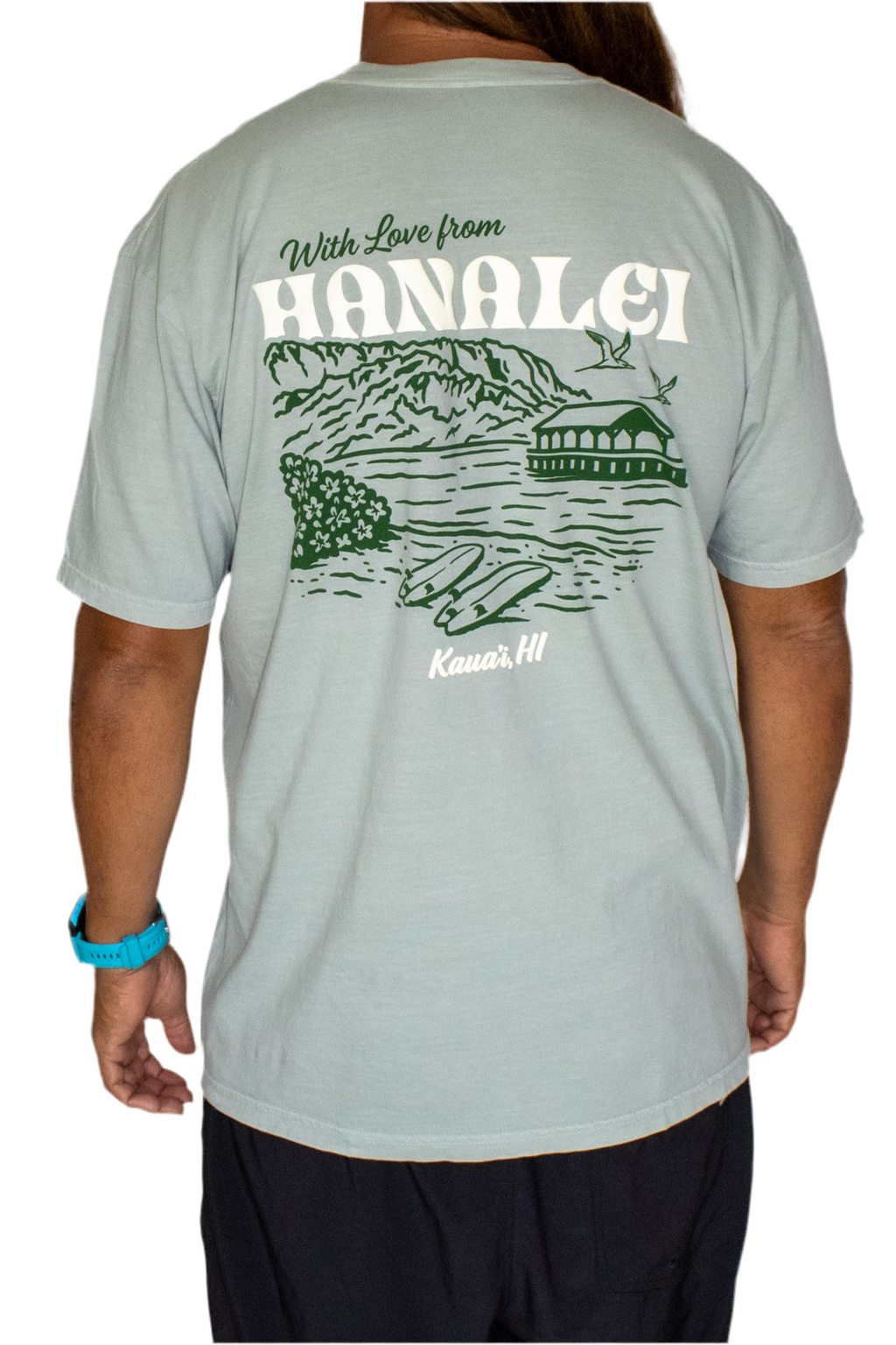 With Love Hanalei Green Tee