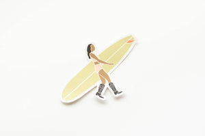 Green - Surf Cowgirl vinyl sticker