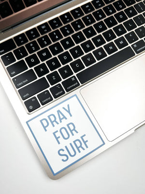 Pray For Surf Sticker Beach Decal Surfing Waterproof, Laptop