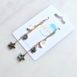 Moon and Star Earrings