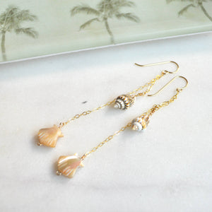 Dangling Shell Earrings