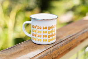 Retro Rainbow Camping Mug Collection — Inspirational Positive Quote Camp Mug