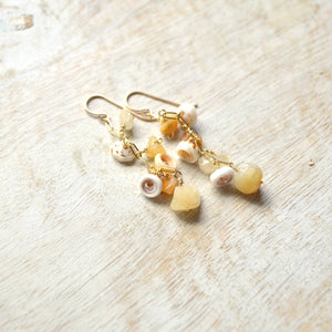 Puka Shell Aventurine Earrings