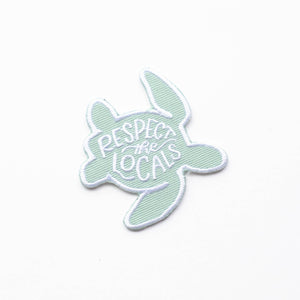 Respect The Local's Turtle Embroidered Iron-on Patch
