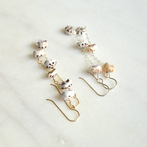 Dangling Puka Shell Earrings
