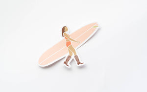 Pink - Surf Cowgirl vinyl sticker
