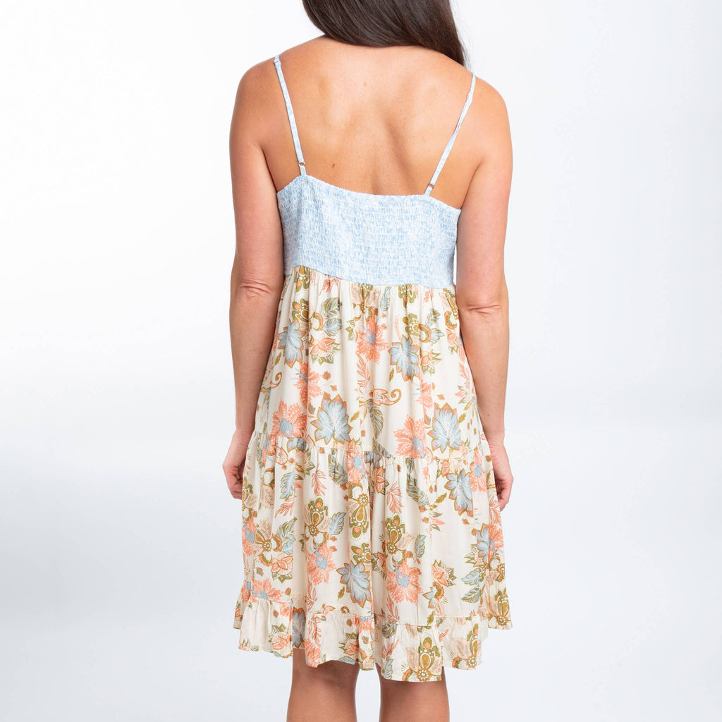 Bellamy Spaghetti Strap Tiered Panel Babydoll Dress