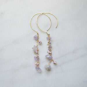 Dangling Amethyst Earrings