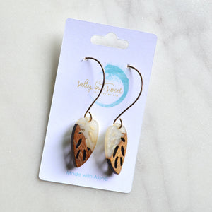 Walnut Leaf Earring