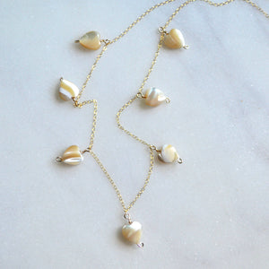 Mother of Pearl Heart Necklace