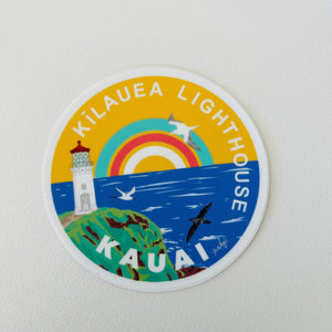 Kauai Kilauea Lighthouse Sticker - Hawaii Island Series