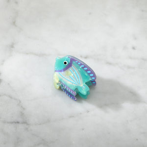 Mini Seafoam Reef Fish Hair Clip Claw