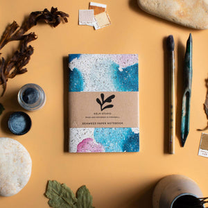 Lined Seaweed Paper A6 Notebook