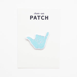 Hang Loose Hand Embroidered Iron on Patch - Shaka