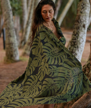 Monstera Organic Cotton Pareo