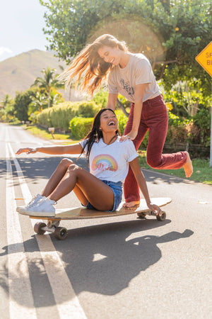 Aloha Retro Rainbow Tee
