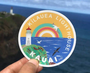 Kauai Kilauea Lighthouse Sticker - Hawaii Island Series