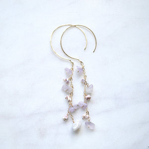 Dangling Amethyst Earrings