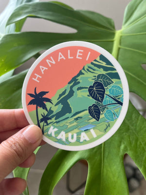 Kauai Hanalei  Sticker - Hawaii Island Series