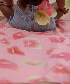 Beach Towel - Anthurium