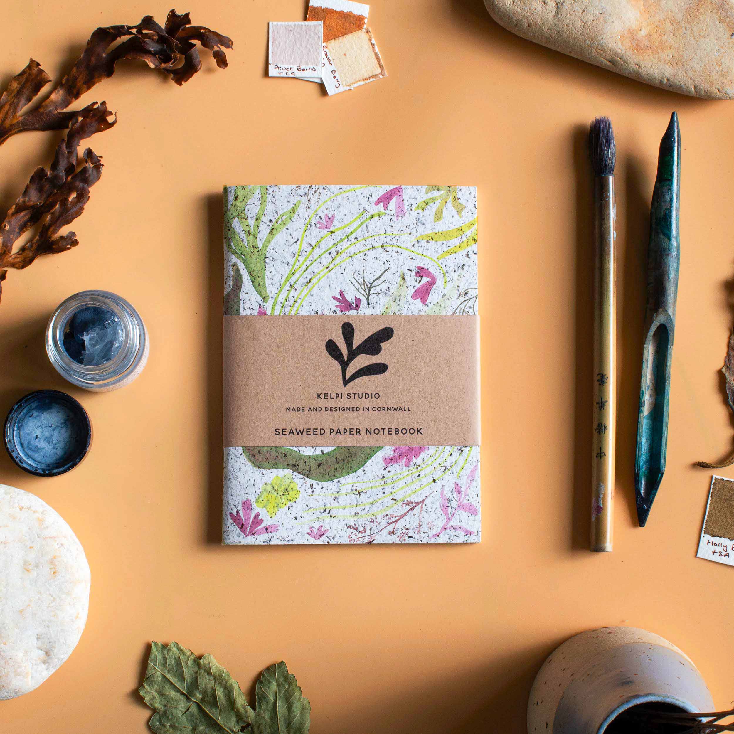 Lined Seaweed Paper A6 Notebook