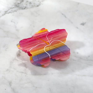 Sunset Hibiscus Hair Eco Friendly Clip Claw - Large