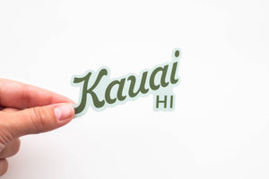 Kauai Lettering Vinyl Sticker - Hawaii
