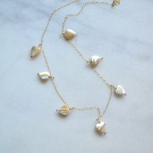 Mother of Pearl Heart Necklace