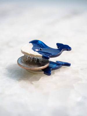 Blue Whale Hair Eco Friendly Clip Claw, Mini