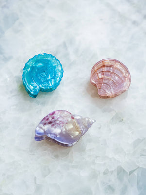 Seashell Hair Eco Friendly  Clips, Mini