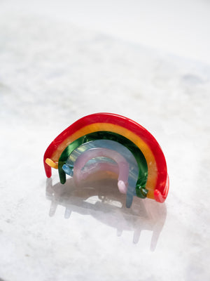 Rainbow Hair Clip Claw Eco Friendly - Medium