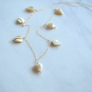 Mother of Pearl Heart Necklace